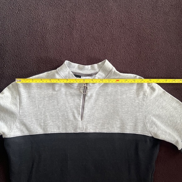 Y.M.L.A Vintage 90’s Rare Club Wear Form Fitted Cropped Sleeves/Body Zip Neck - Picture 6 of 10